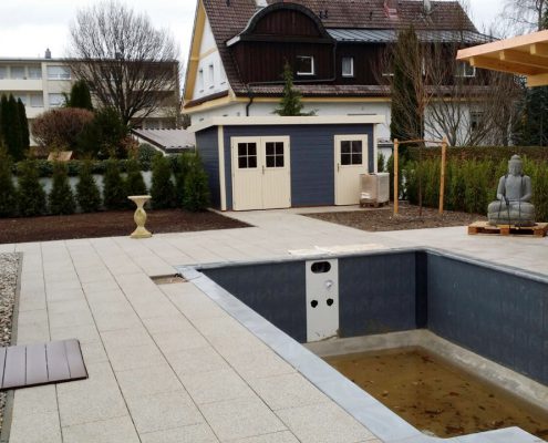 Garten mit Pool Markt Schwaben - M+D Garten- und Landschaftsbau GmbH