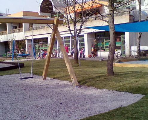 Neuer Spielplatz AWO München - M+D Garten- und Landschaftsbau GmbH