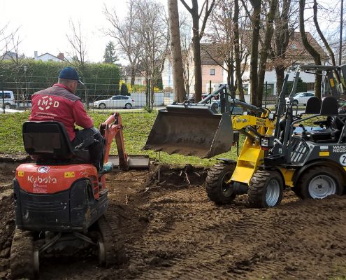 Aufbau Montage Spielgerät in München-Neuperlach - © M+D Garten- und Landschaftsbau GmbH