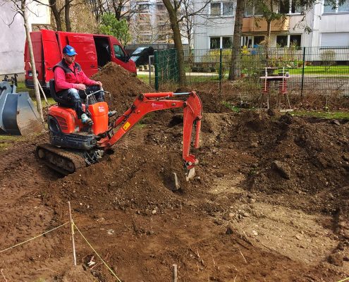 Aufbau Montage Spielgerät in München-Neuperlach - © M+D Garten- und Landschaftsbau GmbH