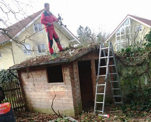 Bau eines neuen Gartenhauses