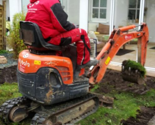 Neue Rasenfläsche mit Rollrasen, München-Trudering - © M+D Garten- und Landschaftsbau GmbH