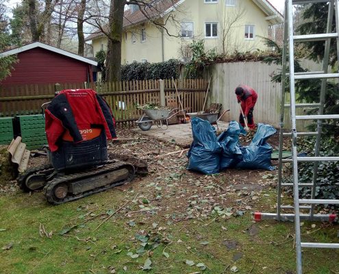 Bau eines neuen Gartenhauses